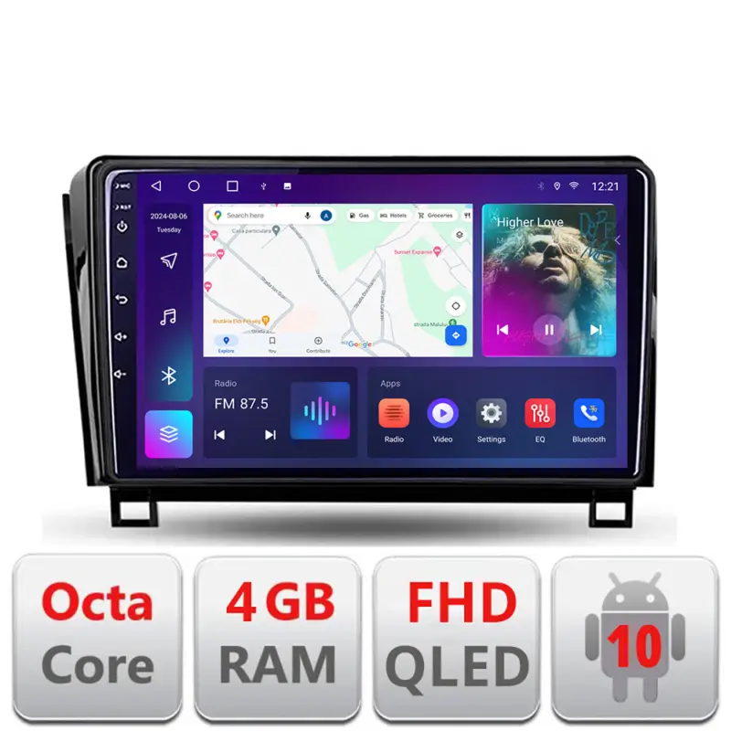 Expediere rapidă Navigație Toyota Tundra 2007-2013 Android QLED 4GB RAM 64GB CarPlay