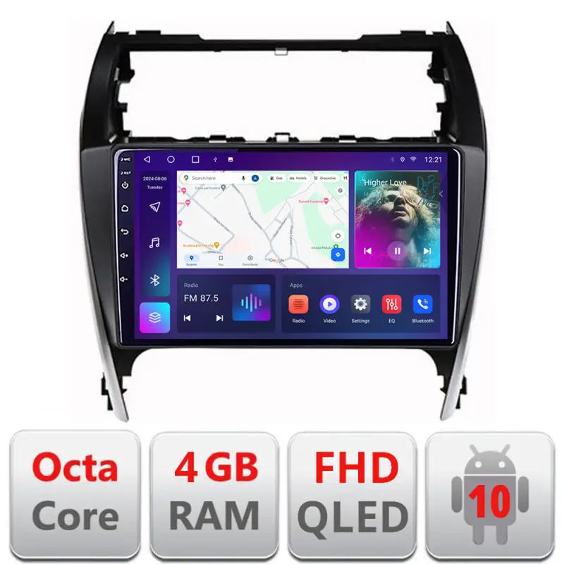 Plată securizată Navigație Android Toyota Camry 2012-2018, 4GB RAM, 64GB, CarPlay