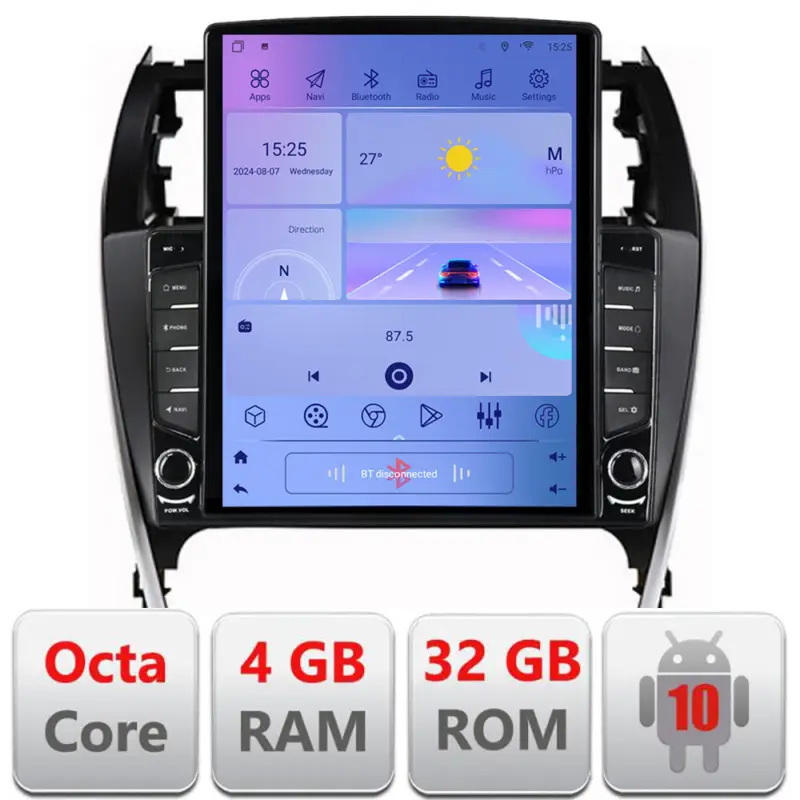 Navigație Android Toyota Camry 2012-2018, GPS LTE, Octa Core, 4GB+64GB Nu rata