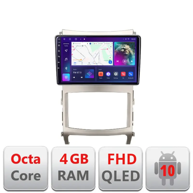 Navigatie Android Hyundai IX55 cu GPS, CarPlay, Android Auto, 4GB RAM si 64GB Preferatul clienților