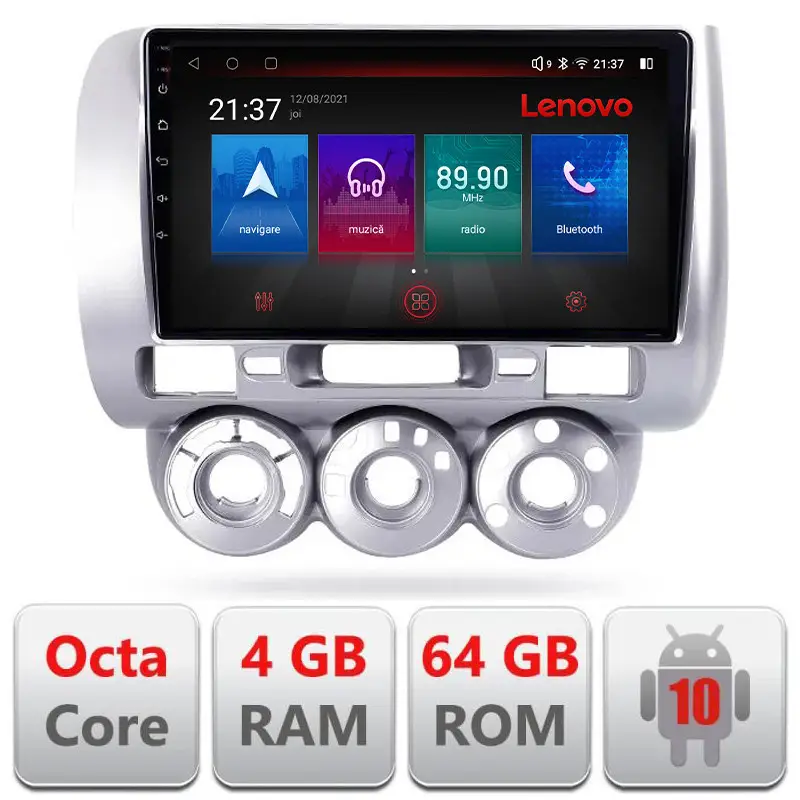 Expediere rapidă Navigație Android Honda Fit Jazz 2004-2008, 4GB RAM, 64GB, LTE, GPS, resigilată