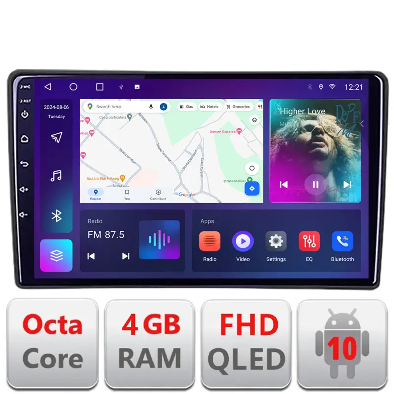 Navigație Toyota Android 4GB+64GB cu CarPlay și Android Auto Bestseller