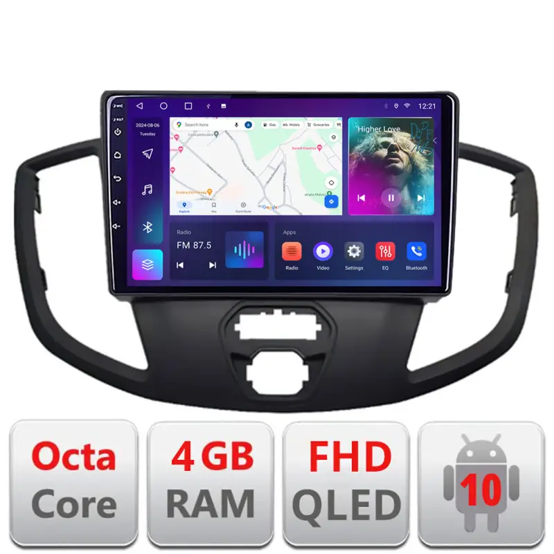 Cel mai bun preț Navigatie Android Ford Transit V363 2015-2021, 4GB RAM, 64GB, CarPlay