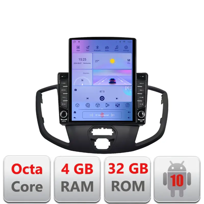 Navigatie Android Ford Transit V363 2015-2021, ecran 9.7 inch, GPS, 4G Retur gratuit