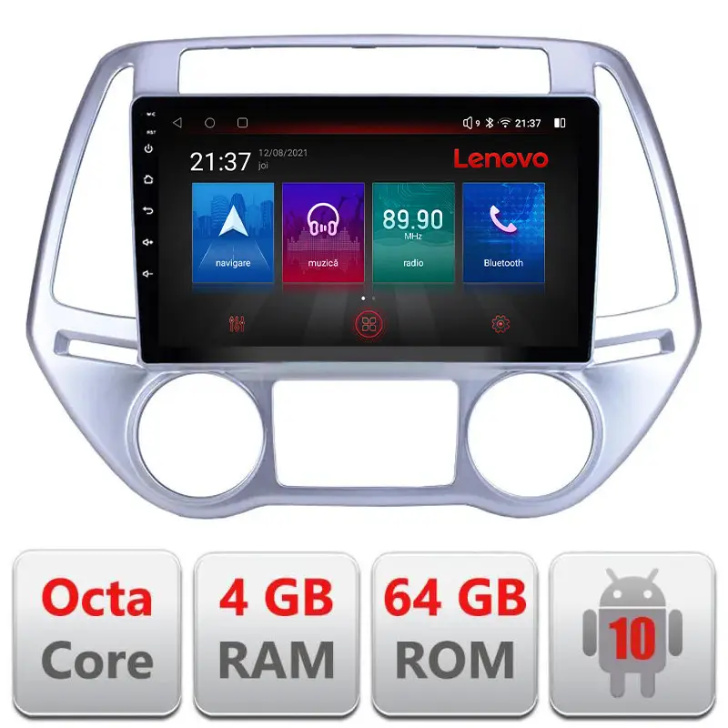 Navigație Hyundai i20 2011-2014 Android 10, 4GB RAM, 64GB, LTE, resigilată Premium