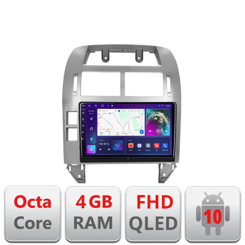 Livrare gratuită Navigatie Android VW Polo 2004-2011 cu GPS, 4GB RAM, 64GB si CarPlay