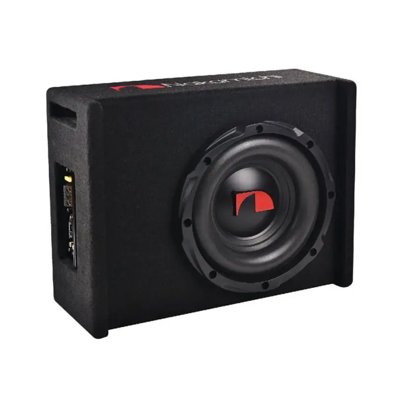Subwoofer auto activ Nakamichi 10 inch, 1000W max, 150W RMS, kit cabluri Reducere
