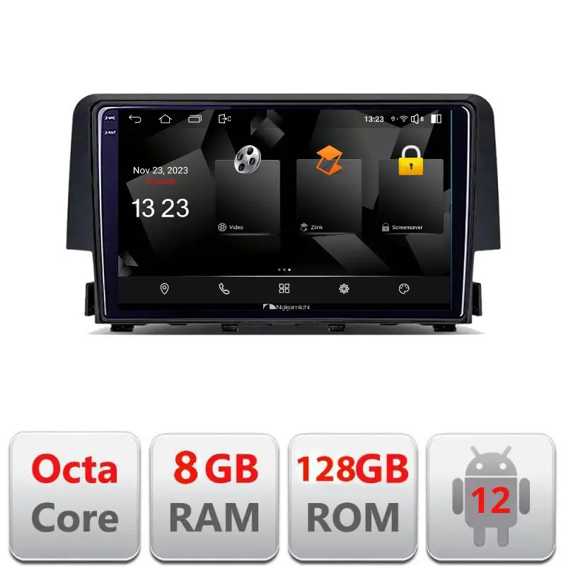 Navigație Honda Civic 2016-2020 Android 8GB RAM 128GB 2K QLED 4G Reducere