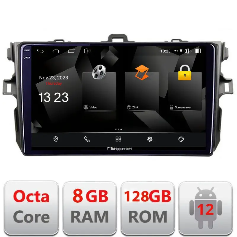 Navigație Toyota Corolla 2007-2013 Android 12, 2K QLED, 8GB RAM, 128GB Ofertă limitată
