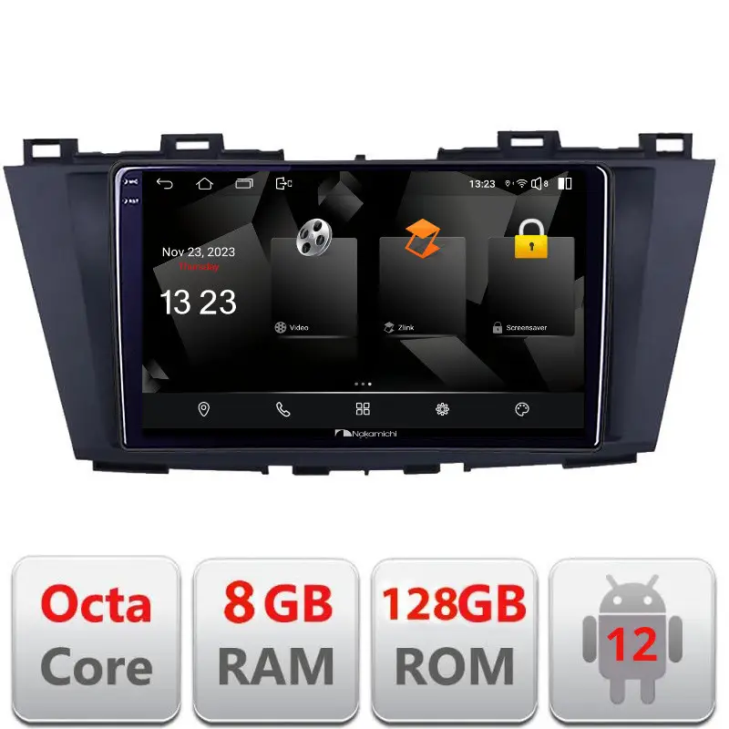 Navigatie Mazda 5 2010-2017 Android 12 QLED 2K Octa Core 8GB RAM 128GB Livrare gratuită
