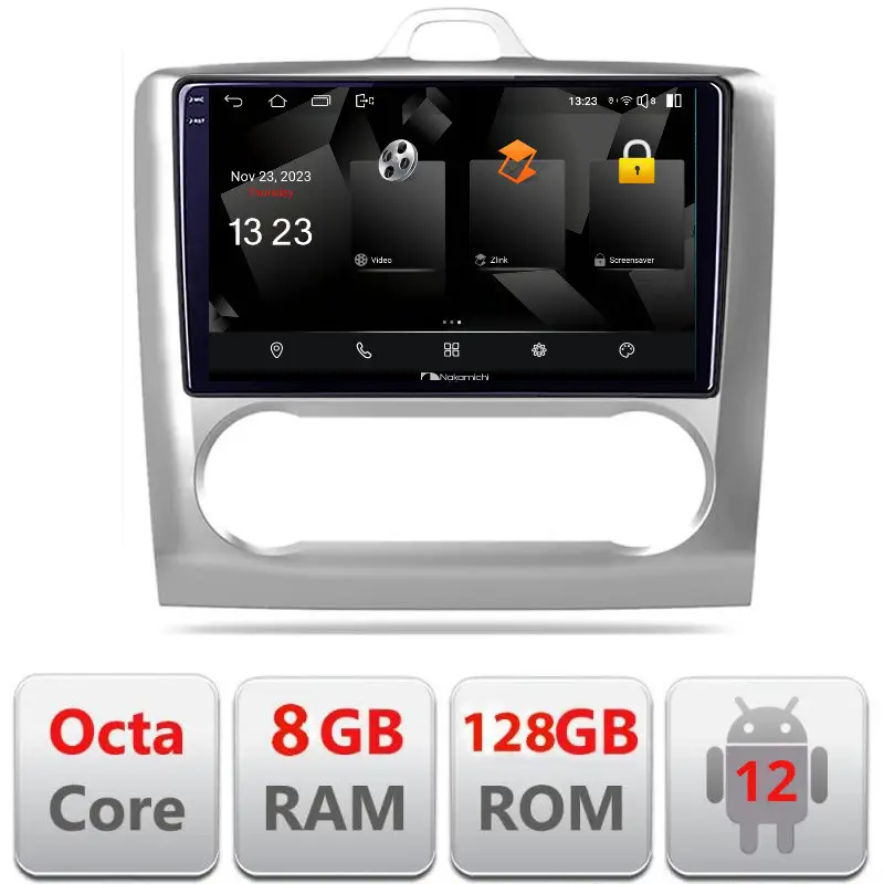 Preț redus Navigație Ford Focus 2 pentru climatizare automată, Android 12, 8+128GB