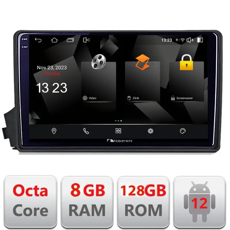 Navigație SsangYong Kyron/Actyon Android 12 2K QLED 8GB+128GB 4G Livrare expres
