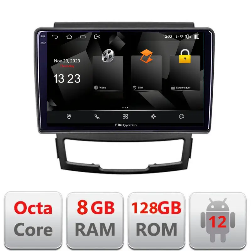 Navigație SsangYong Korando 2011-2013 Android 12 QLED 2K 8GB RAM 128GB Livrare gratuită