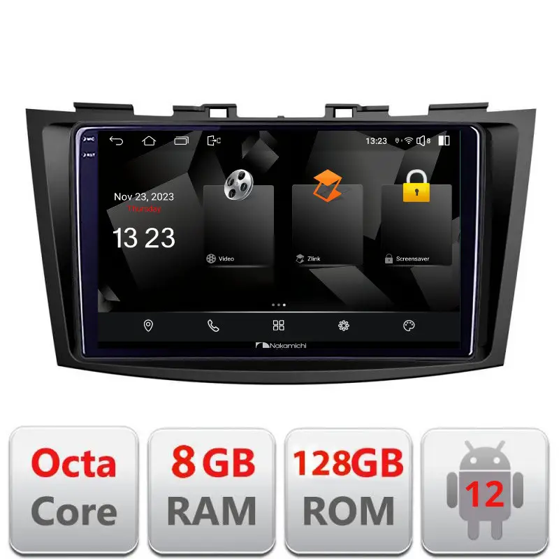 Disponibil imediat Navigatie Suzuki Swift 2010-2017 Android 8GB RAM 128GB QLED 4G