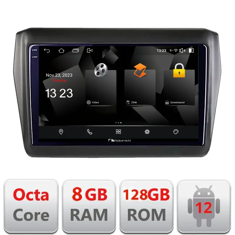 Navigatie Android Suzuki Swift 2017+ 8GB RAM 128GB QLED 2K 4G DSP Nu rata
