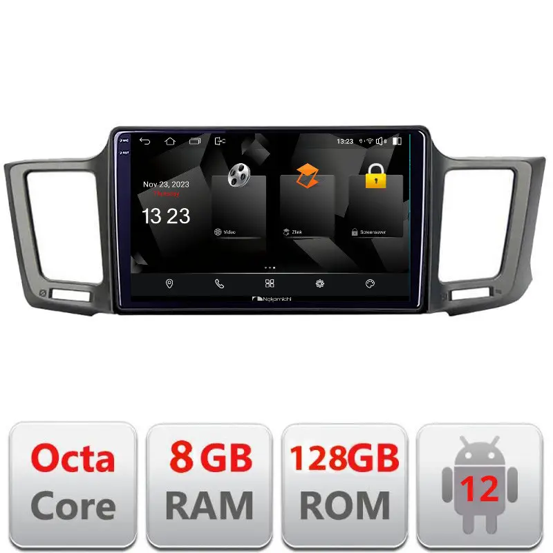 Bestseller Navigație Toyota RAV4 Android 2K QLED 8GB RAM 128GB 4G DSP