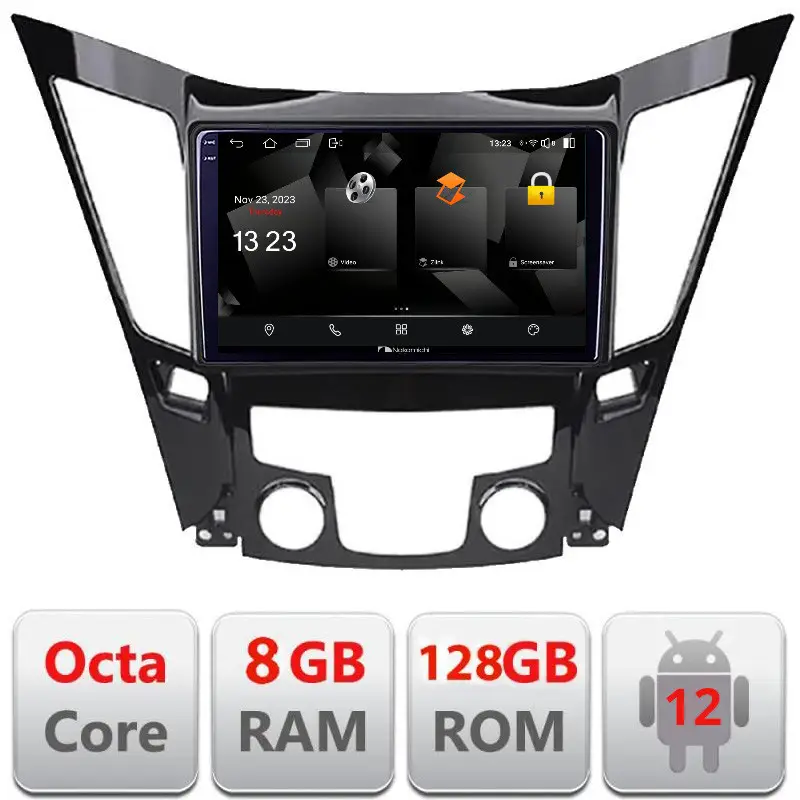 Disponibil imediat Navigație Hyundai Sonata 2011-2015 Android 8+128GB 2K QLED DSP 4G