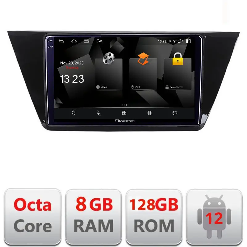 Plată securizată Navigatie VW Touran 2016+ Android 12 Octa Core 8GB RAM 128GB 2K QLED 4G