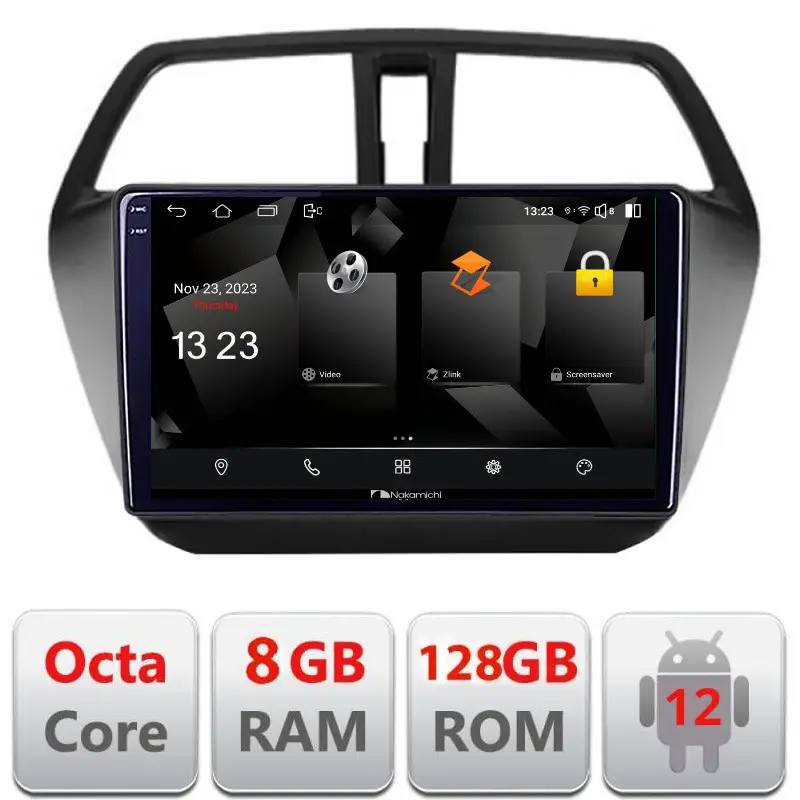 Navigație dedicată Suzuki S-Cross Android 12, 8GB RAM, 128GB, DSP Doar azi