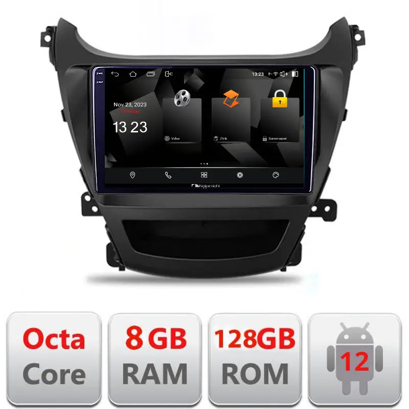 Navigatie Hyundai Elantra 2013-2015 Android 12, 8GB RAM, 128GB, 2K QLED Reducere