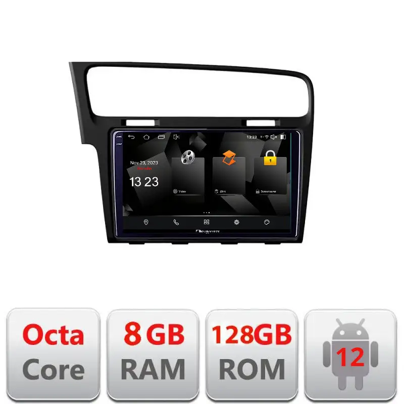 Preț mic Navigație VW Golf 7 Android 12 QLED 2K Octa Core 8GB RAM 128GB 4G