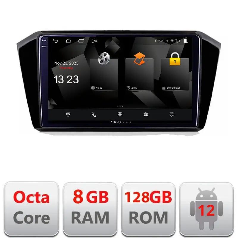 Ofertă exclusivă Navigație dedicată VW Passat 2015+ Android 12, 2K QLED, 8GB RAM, 128GB