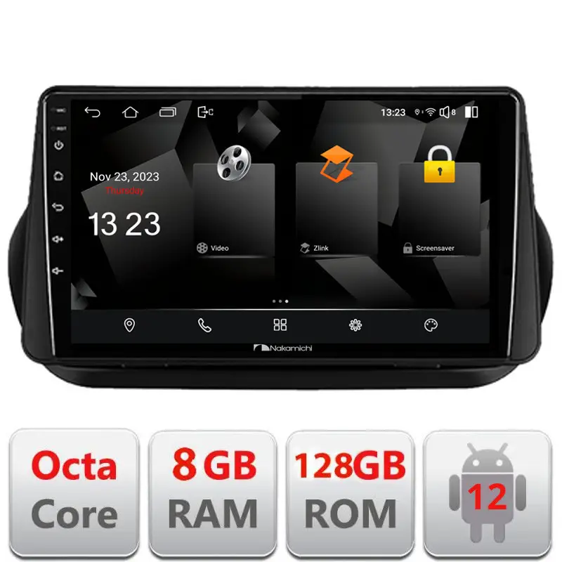 Navigație Android 8+128 GB pentru Peugeot Bipper, Citroen Nemo, Fiat Qubo Preț mic