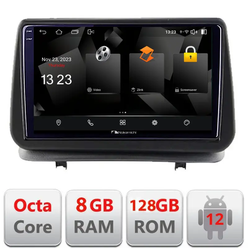 Retur gratuit Navigatie Android Renault Clio 3 2005-2013, 2K QLED, 8GB RAM, 128GB