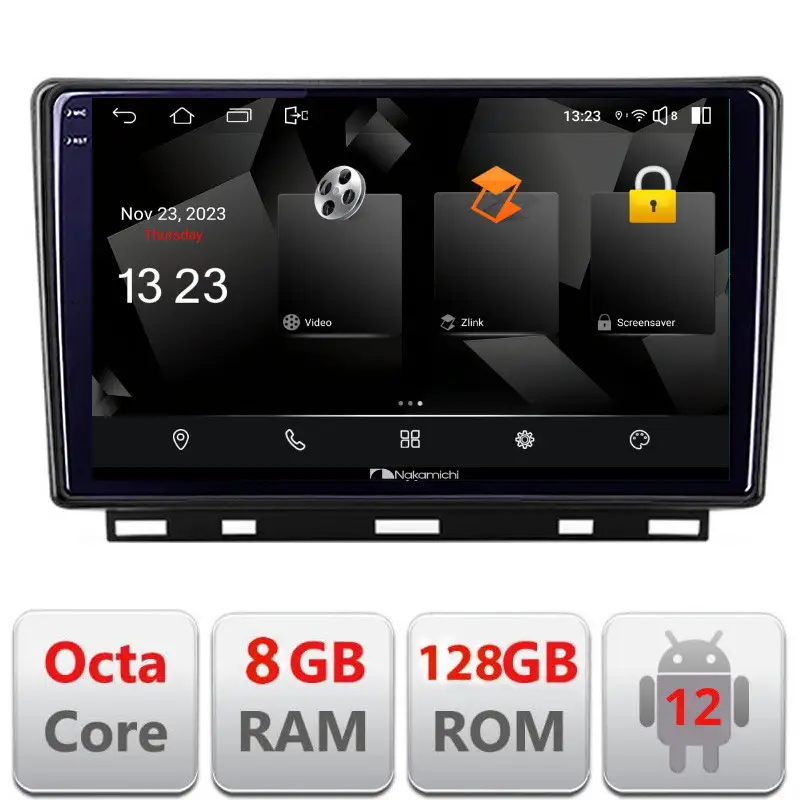 Navigație Renault Clio 5 Android 12, QLED 2K, Octa Core, 8GB RAM, 128GB Livrare gratuită