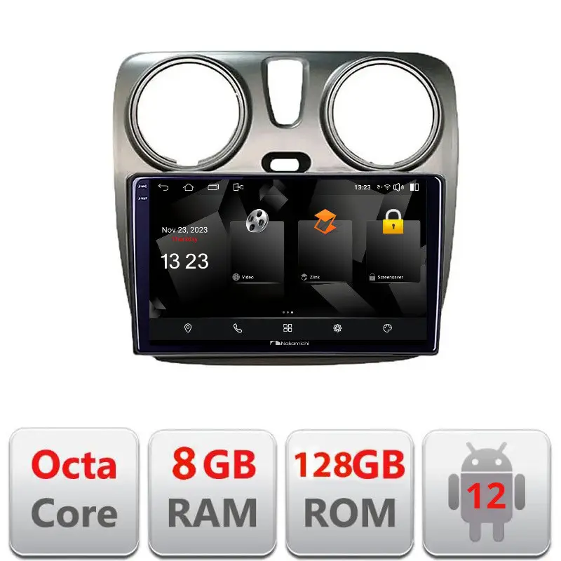 Livrare gratuită Navigatie Dacia Dokker cu Android 12, 2K QLED, 8GB RAM, 128GB