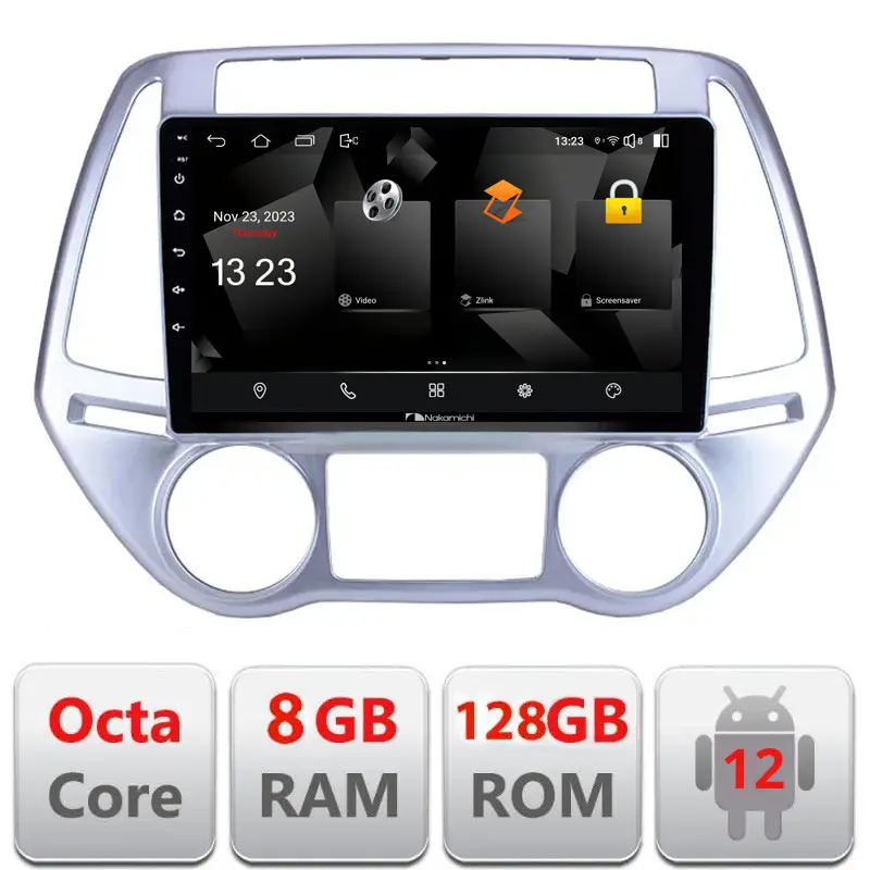 Cumpără acum Navigatie Android Hyundai i20 2011-2014, 8GB RAM, 128GB, CarPlay