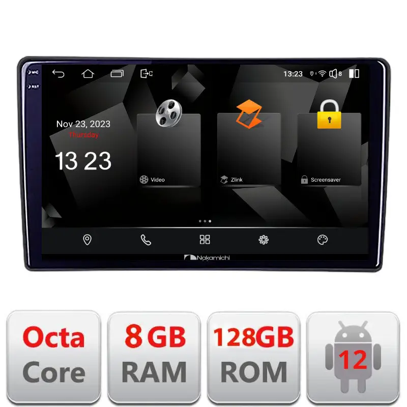 Livrare rapidă Navigație Hyundai i40 Android 12 QLED 2K, 8GB RAM, 128GB, 4G