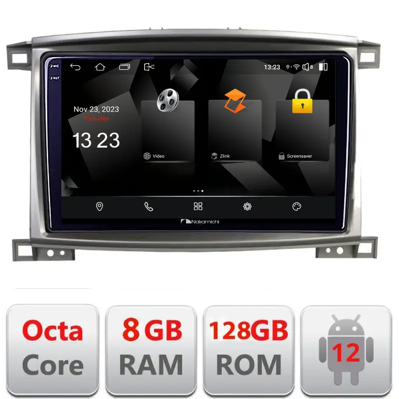 Navigație Toyota Land Cruiser L100 2002-2008 Android 2K QLED 8GB+128GB Mai ieftin