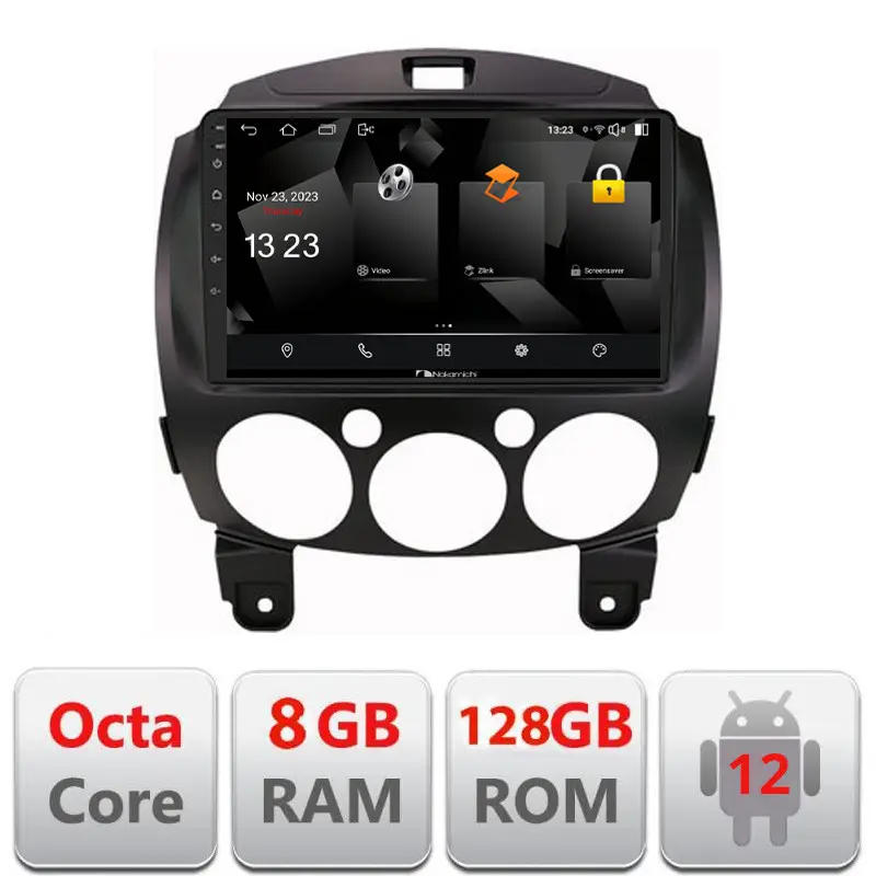 Reduceri Navigație Mazda 2 2007-2013 Android 12, 8GB RAM, 128GB, CarPlay