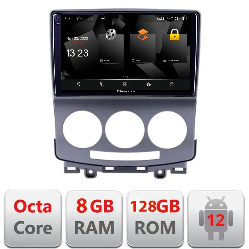 Navigatie Mazda 5 2005-2010 Android 12 Octa Core 8GB RAM 128GB QLED Ofertă limitată