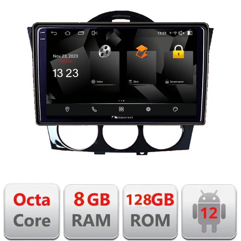 Navigatie Mazda RX-8 2008-2011 Android 2K QLED 8GB RAM 128GB 4G Super ofertă
