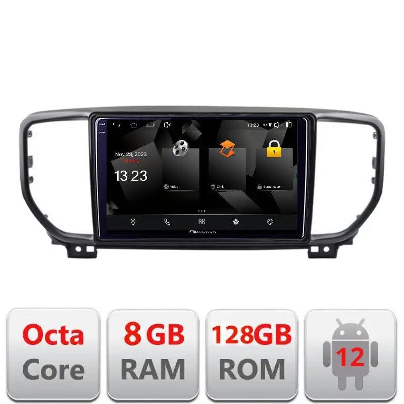 Super ofertă Navigatie Kia Sportage facelift 2019 Android 12 2K QLED 8GB RAM 128GB