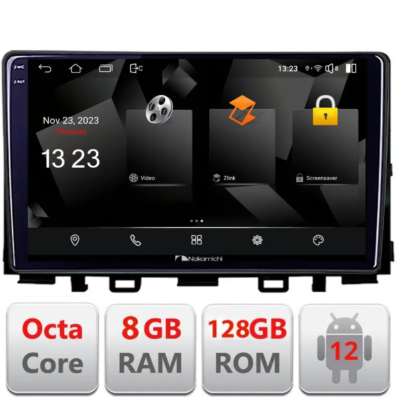 Retur ușor Navigatie Android Kia Stonic 2016-2020, Octa Core, QLED 2K, 8GB RAM, 128GB