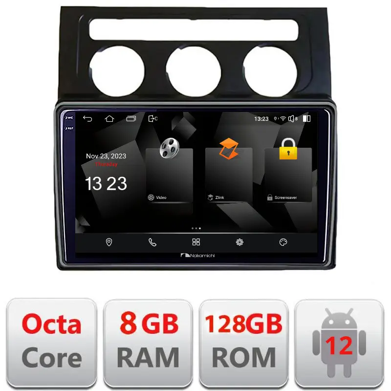 Navigație Android VW Touran 2003-2009, 2K QLED, 8GB RAM, 128GB Doar azi