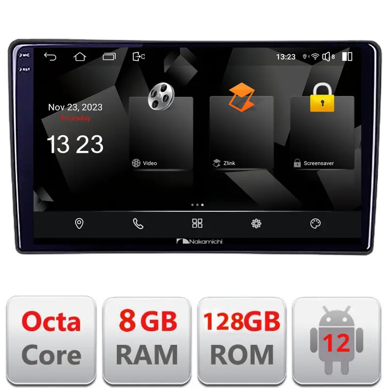 Noutate Navigație Nissan X-Trail 2004-2007 Android 12, 8GB RAM, 128GB, 2K QLED