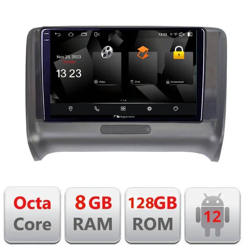Navigație Audi TT 2004-2011 Android 12, 2K QLED, 8GB RAM, 128GB, 4G Cel mai vândut
