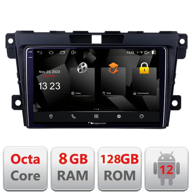 Premium Navigatie Mazda CX-7 2008-2012 Android 12 2K QLED 8GB RAM 128GB
