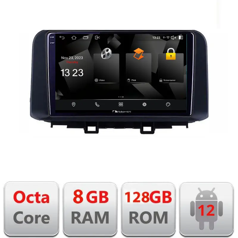 Preț promoțional Navigatie Hyundai Kona Android 12, 2K QLED, 8GB RAM, 128GB, 4G