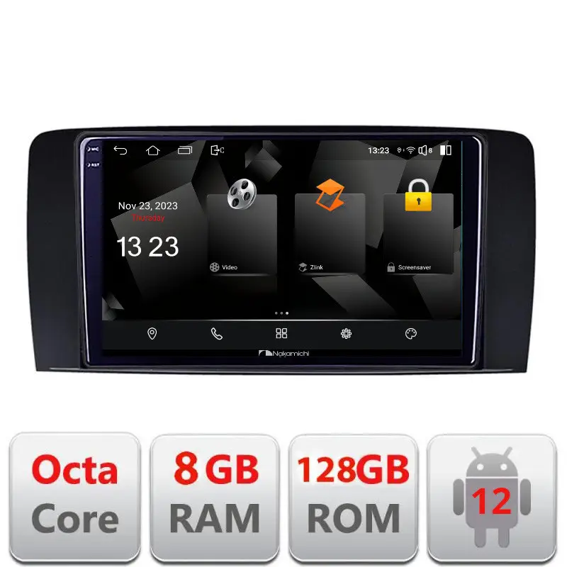 Noutate Navigație Mercedes Clasa R W251 Android 12, 2K QLED, 8GB RAM, 128GB