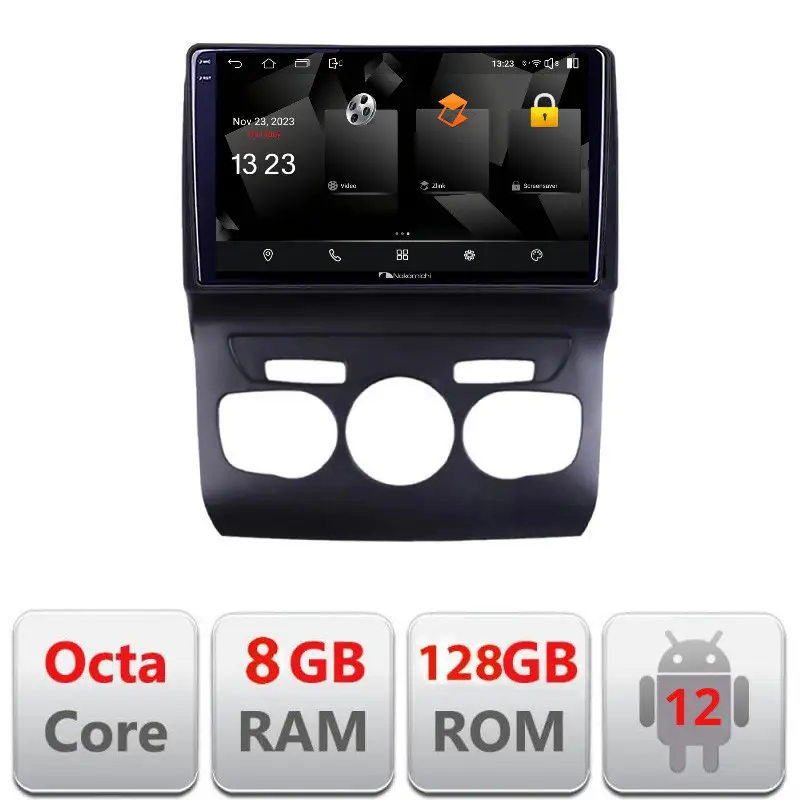 Lichidare de stoc Navigație Citroen C4 2011-2016 Android 12 QLED 2K 8GB RAM 128GB 4G
