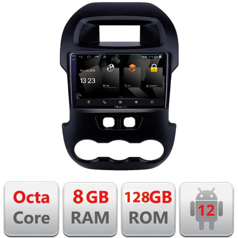 Reducere extra Navigatie Ford Ranger 2011-2015 Android 2K QLED 8GB RAM 128GB