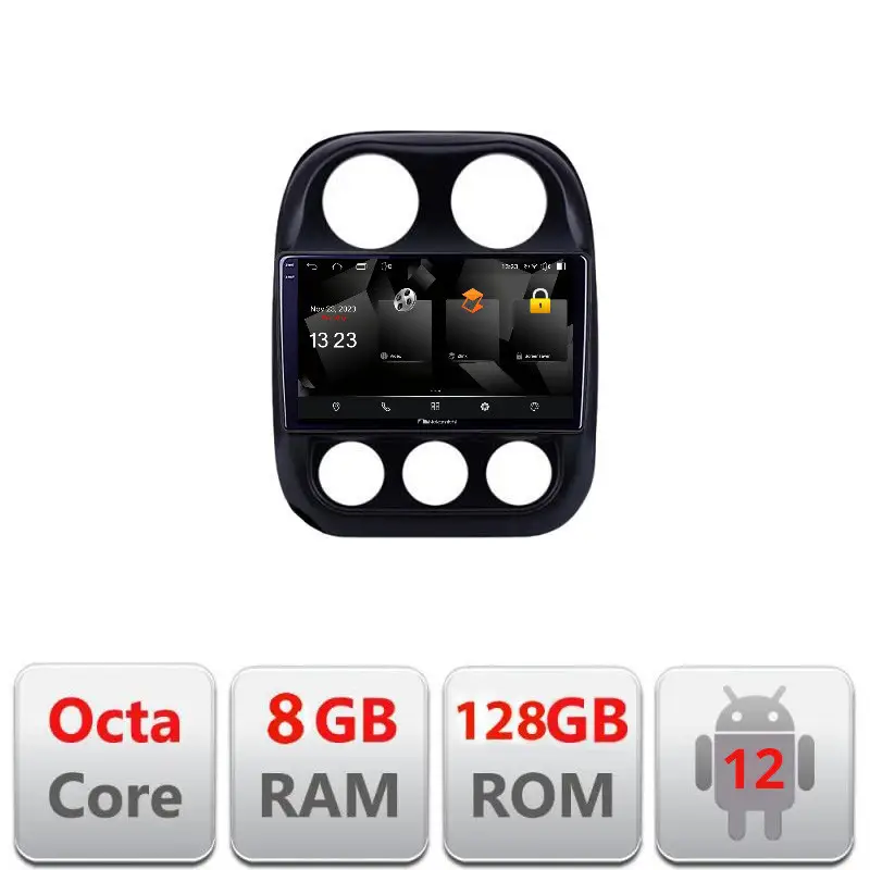 Navigatie Android Jeep Compass 2010-2016 2K QLED 8GB RAM 128GB 4G Ofertă de sezon