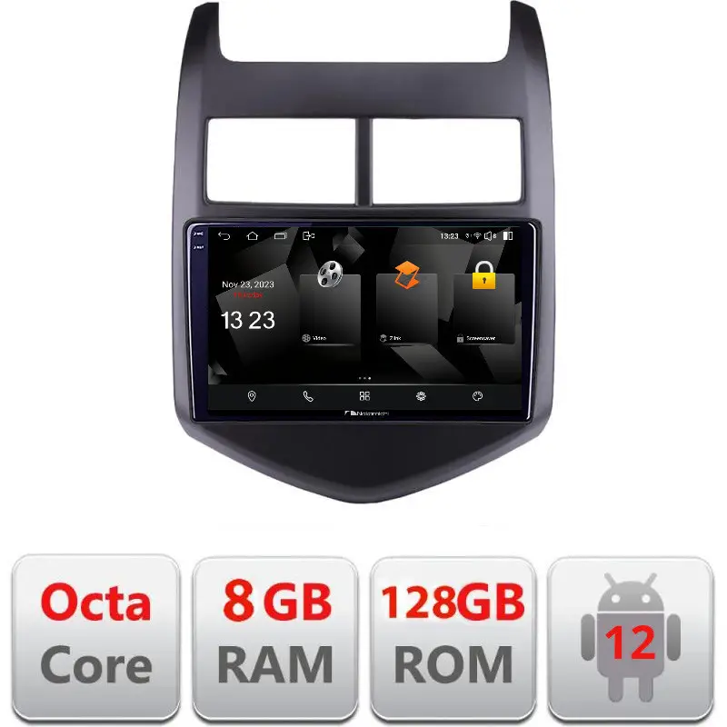 Mai ieftin Navigatie Android Chevrolet Aveo 2010-2013, 8GB RAM, 128GB, 2K QLED, 4G