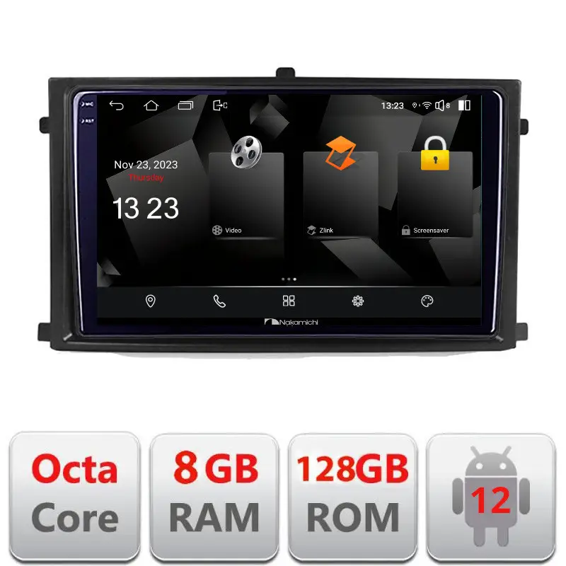 Plată securizată Navigație Android SsangYong Rexton 2019+ 2K QLED 8GB RAM 128GB 4G