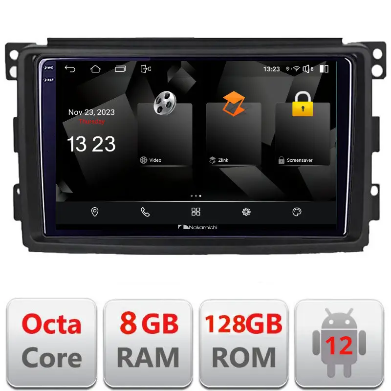 Cel mai bun preț Navigație Android Smart ForTwo și ForFour 2005-2010, 2K QLED, 8+128GB